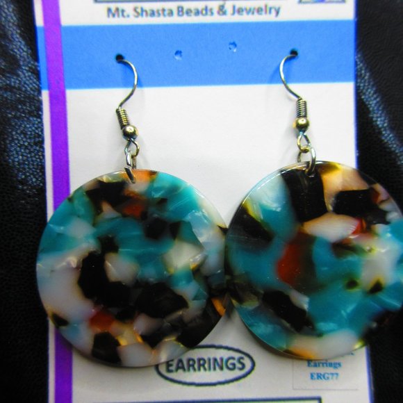 Fashion Acrylic Earrings Set of 2 Different Pairs Lot - Picture 2 of 4